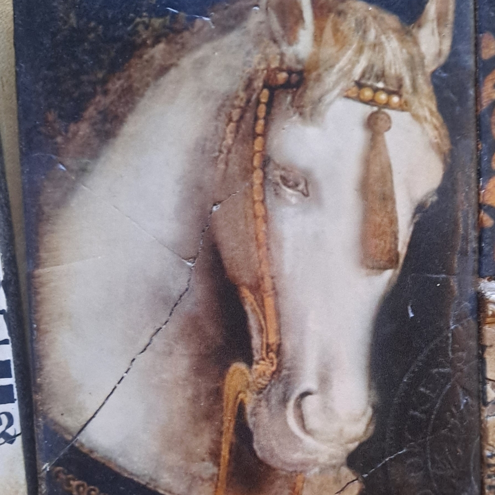 Sid Dickens White and Brown Equestrian Wall Plaque